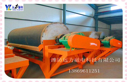 永磁筒式磁機(jī)，山東永磁筒式磁選機(jī)是不是強(qiáng)磁_遠(yuǎn)力山東永磁筒式磁選機(jī)是不是強(qiáng)磁的結(jié)構(gòu)磁場分布圖 